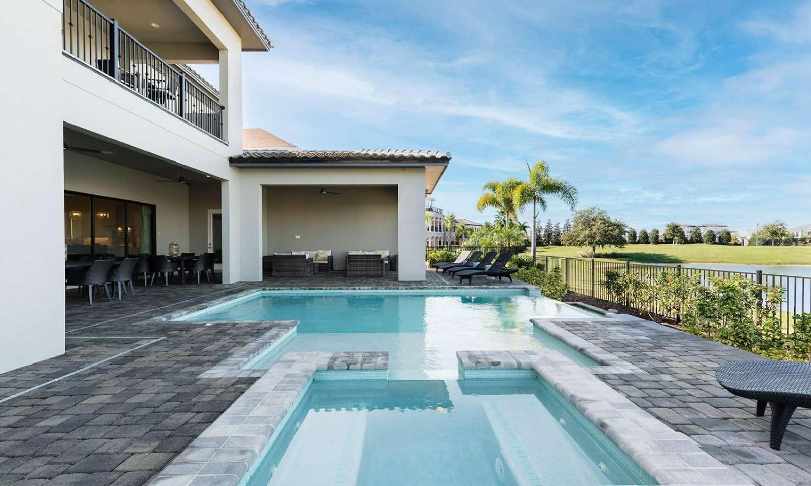 Upscale 8 Bdrm Villa With Home Theater At Reunion Kissimmee Dış mekan fotoğraf